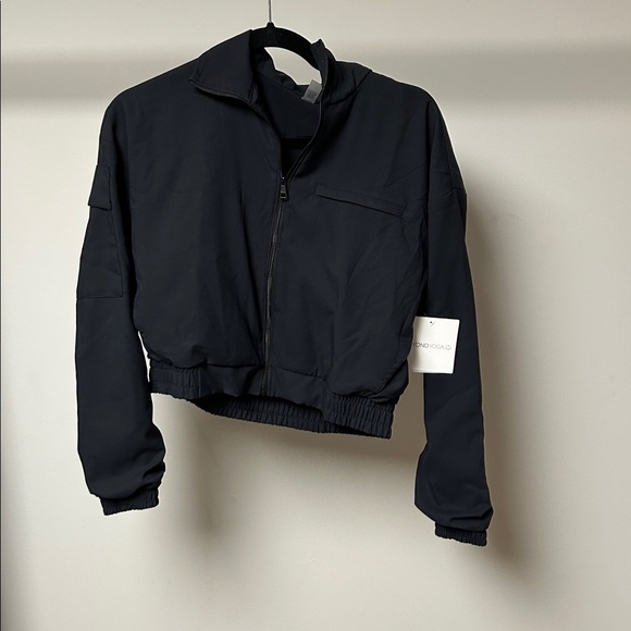 Beyond Yoga Jackets & Blazers - Beyond yoga status pocket sleeved cropped jacket black